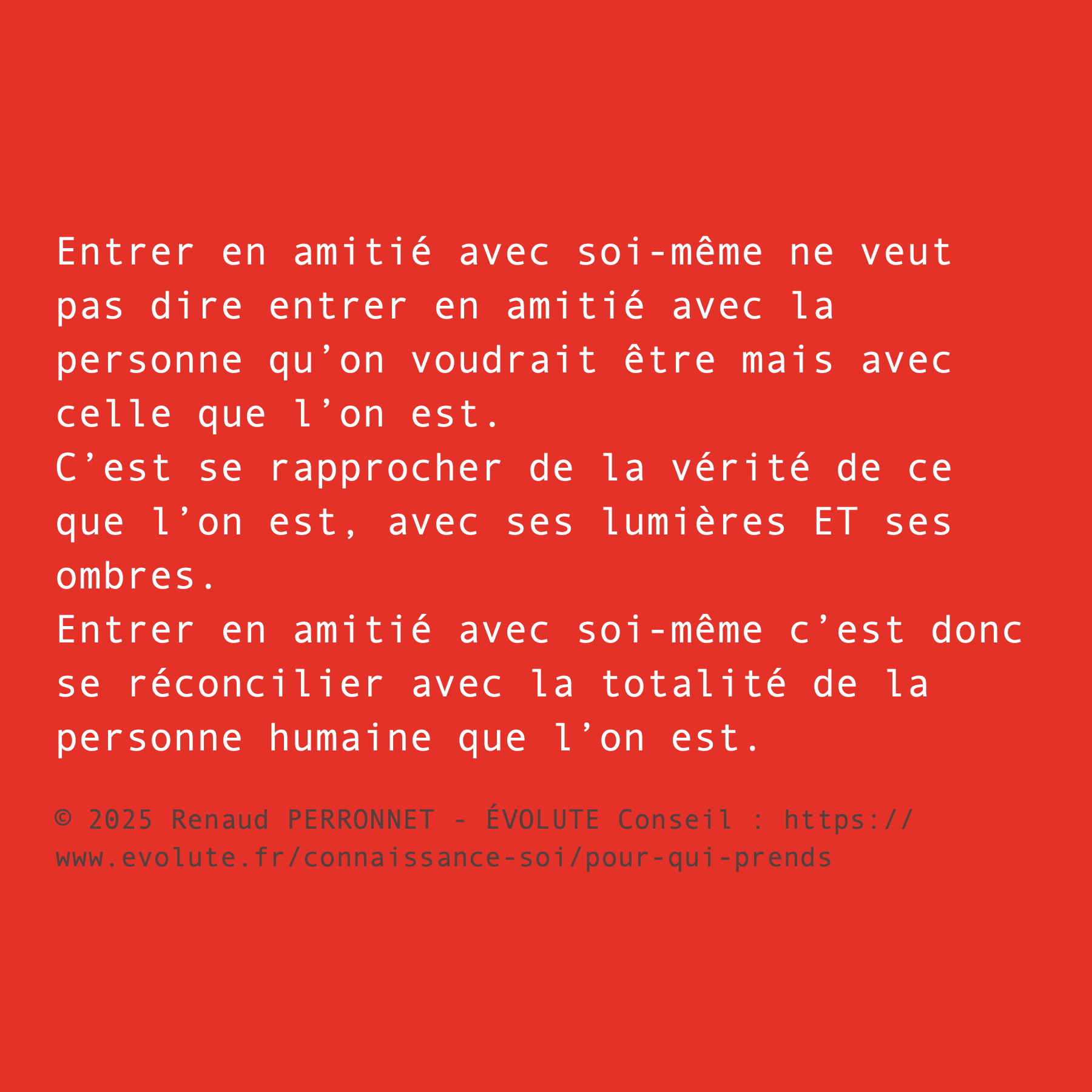 Amitié avec soi